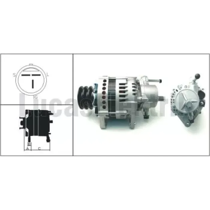 Alternator 24V 50A Isuzu NPR66 Sampiyon | LUCAS LEA0651 | OEM 897148496151 897075883251 LR250507C