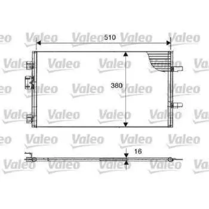 Klima Radyatoru Clio II 1.5 DCI 01>08 | VALEO 817602 | OEM 7700436062