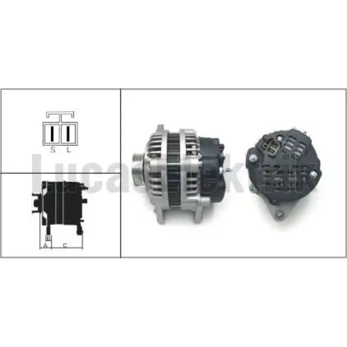 Alternator 12V 90A Hyundai 1,5I,Accent 1,3,1,3I, | LUCAS LEA0384