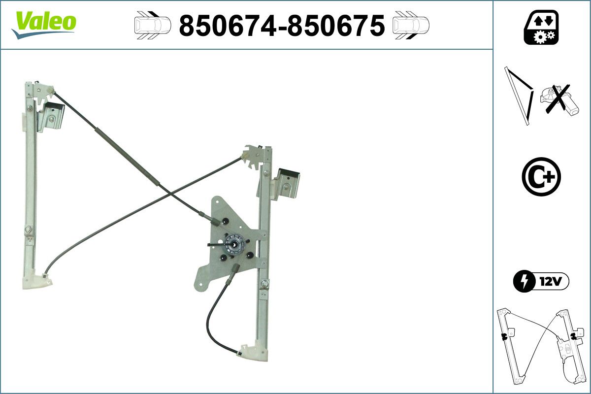 Cam Mekanizmasi (On) / (Sag) Audi A4 (11 / 94>09 / 01) | VALEO 850675 | OEM 8D0837462