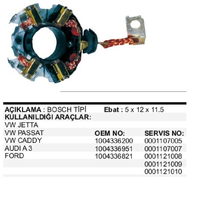Kömür Yuvası Polo Seat | OEM 2004336220