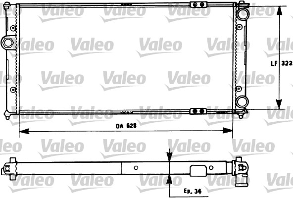 Motor Su Radyatoru Caddy II 95>04 Cordoba 93>99 Ibiza 93>03 Polo Classic 1,9D | VALEO 731266 | OEM 6K0121253G 6K0121253G 6K0121253N 6K0121253N