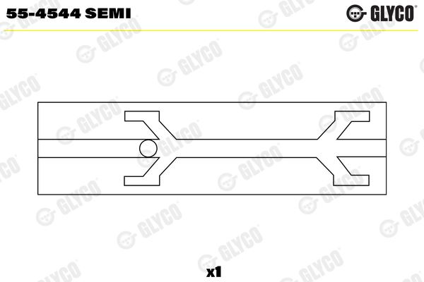 Pi̇ston Kol Burcu 46 Mm MAN TGA 18.410 D2866 00> F90 19.422 D2866 90>96 Tek Adet | GLYCO 55-4747SEMI | OEM 51024051024
