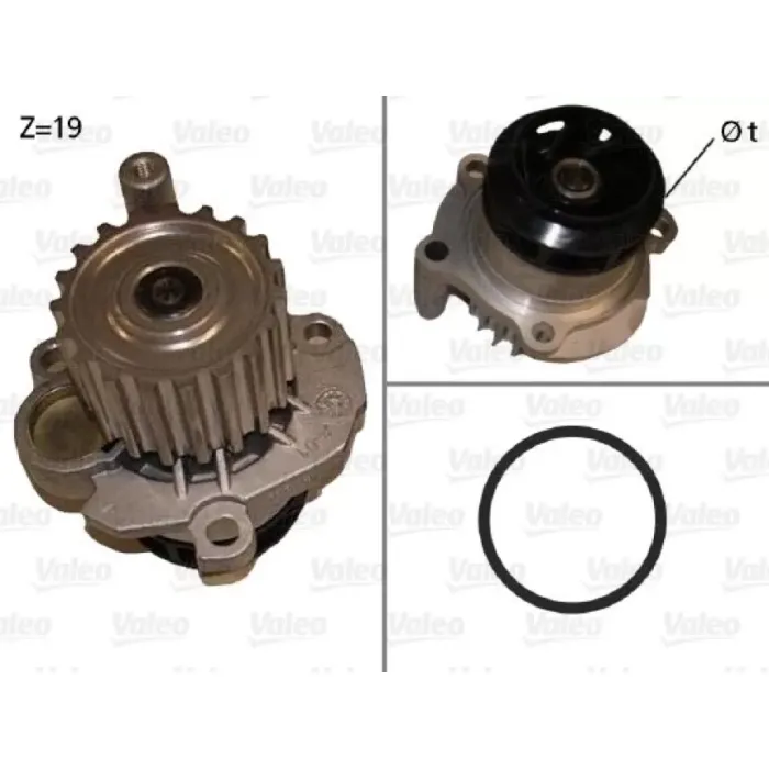 Devirdaim Polo 00>05 A2 00>02 Arosa 97>03 Ibiza 02>05 Fabia 00>04 Atd Axr Amf Bay | VALEO 506873 | OEM 045121011B