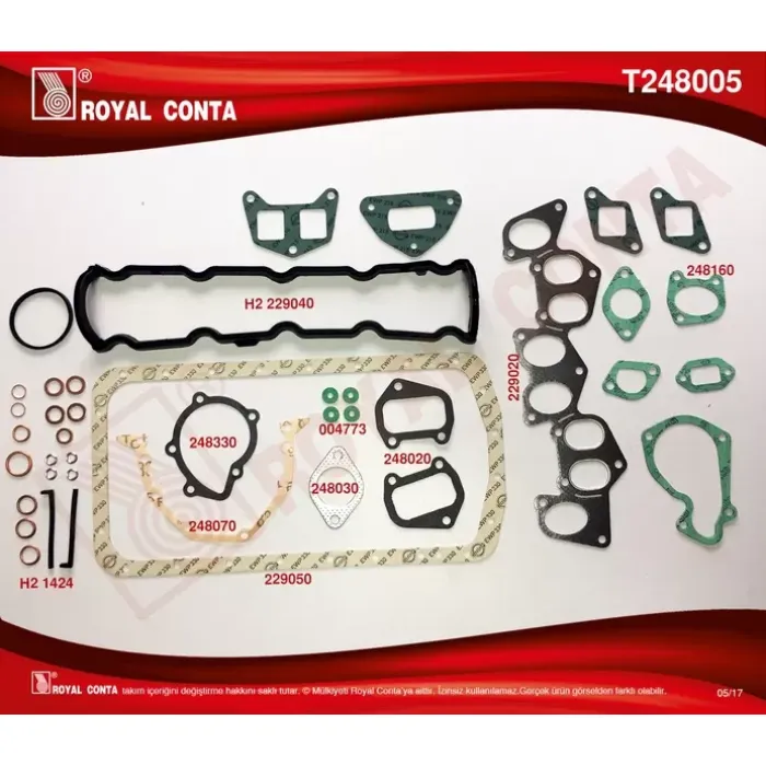 Motor Takim Conta (Alt / Ust Full) S,K,C Haric Partner Berlingo Boxer Expertjumpy XUD9 (1,9 Duz) / (< 00) Expert Jumpy Scudo P405 Xantia P406 XUD9TE (1,9 Turbo ) C15 Bx Zx P205 XUD7 | ROYAL T248005