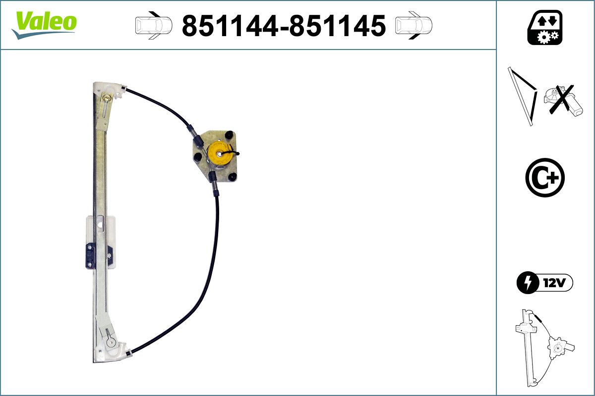 Cam Mekanizmasi (On) / (Sag) Volkswagen Amarok (12 / 2010>) | VALEO 851145 | OEM 2H0837402D