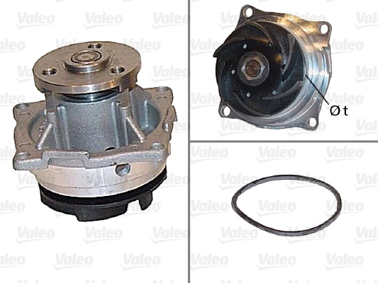 Devirdaim Su Pompasi Focus-Mondeo 1.6/1.8/2.0 Benzinli Mazda Tribute 2,0 | VALEO 506604 | OEM 988X 8591 F1D 1517732 1517732