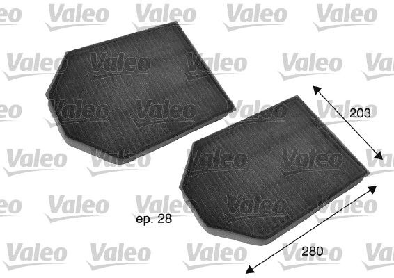 Polen Filtresi Karbonlu A8 95>02 2.5 2.8 3.7 4.2 TDI Quattro Aah Ack Apr | VALEO 698791 | OEM 4D0819439A 4D0819439A 4D0898438A 4D0898438A