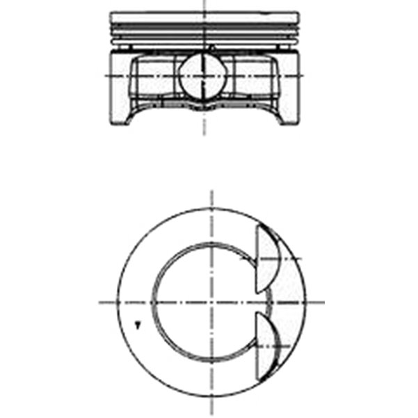 Piston Segman P206 P307 Partner 2 Berlingo 2 C4 C5 2 P308 P3008 P5008 DV6 (1,6HDI 16V) Focus Cmax 1,6TDCI (75,60MM) / (0,60 Farkli) EURO4 Motor | GOETZE 8771783060000G | OEM 0628R4 0628V1