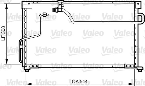 Klima Radyatoru Mazda 626 97>97 (Fs) | VALEO 814254 | OEM GA7H61480 GB6H61480