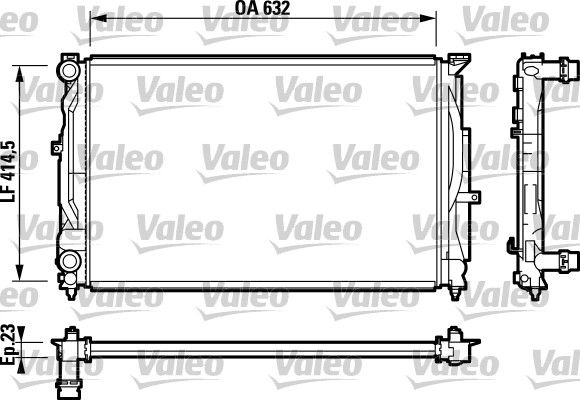 Radyator Audi A4 | VALEO 732811 | OEM 8D0121251BA