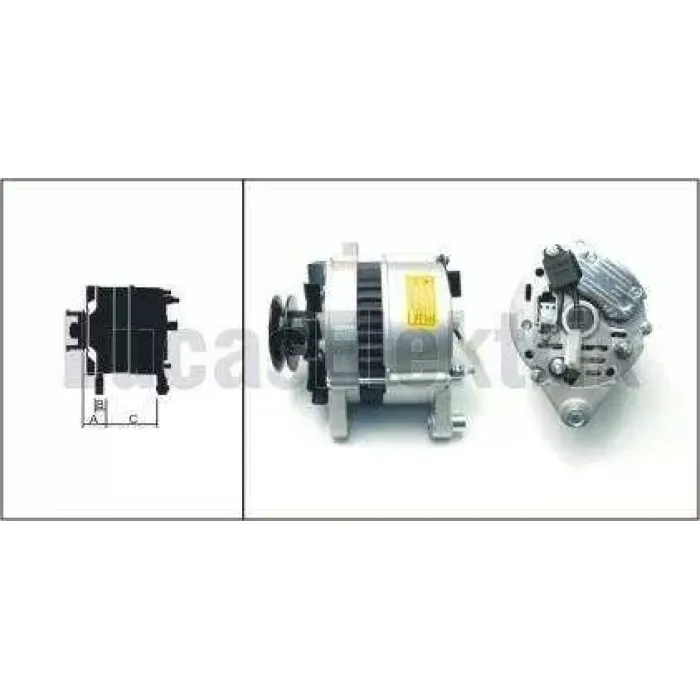 Alternator A127 45A Fiat Turk Traktor (Tek Kayisli) / Dks M131 Em. | LUCAS 619 204 56 | OEM ALT480 63394551