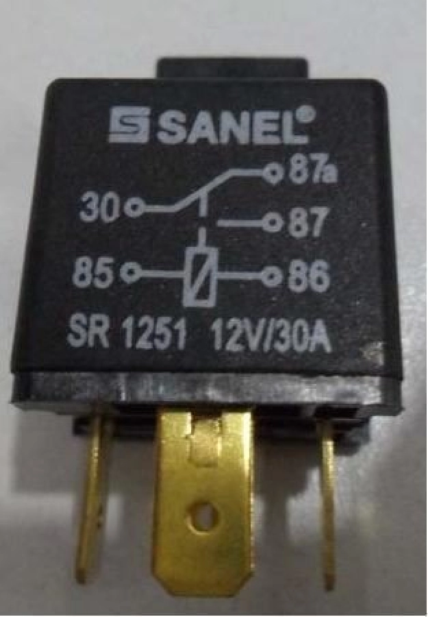 Röle 12V 5 Uçlu 30, 20A 87-87A Çift Platinli | OEM SR1251A