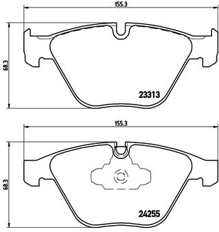 On Fren Balatasi Bmw E90 E91 E92 E93 | BREMBO P06055 | OEM 34116780711