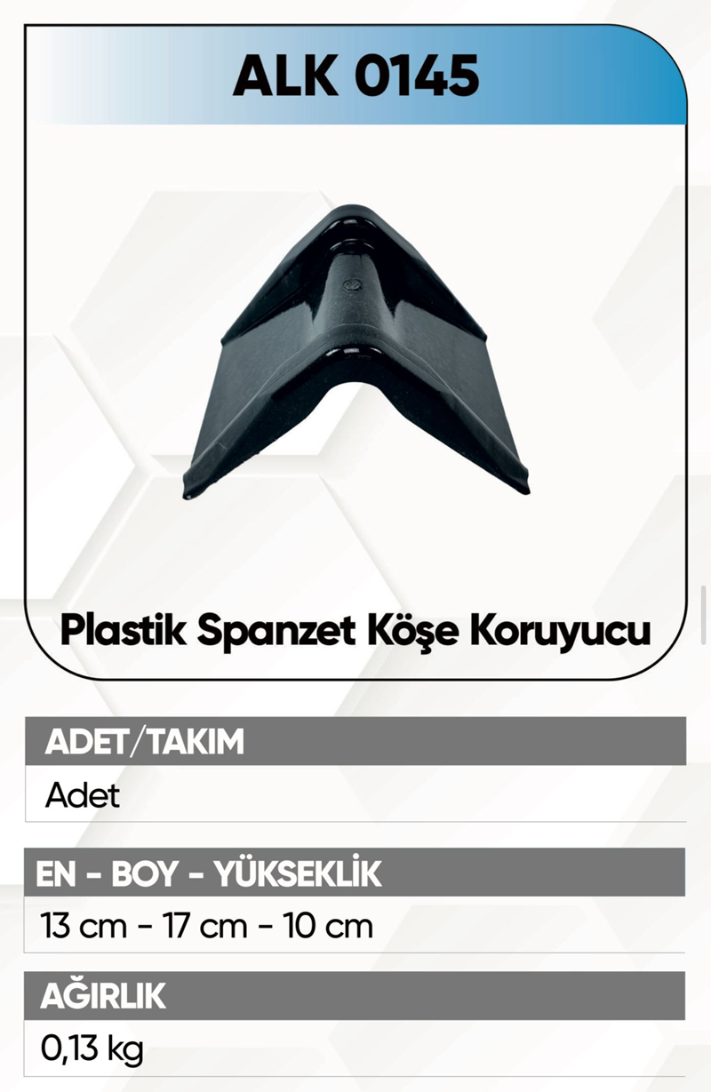 Alkotek Çadır Koruyucu (Spanset Köşe)