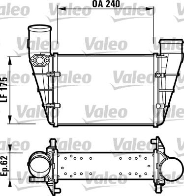 Turbo Radyatoru (Intercooler) Passat A4 A6 1,8T 1,9TDI 00>05 | VALEO 817625 | OEM 058145805A 058145805A 058145805B 058145805G 058145805B 058145805G