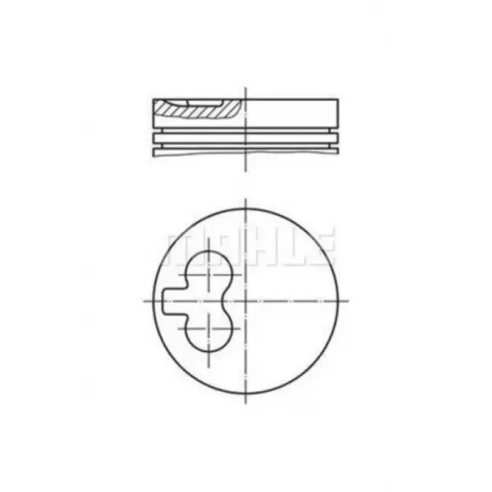 Motor Piston Segman Saxo Zx Xsara Ax P106 Nissan Micra TUD5 1,5DIZEL (77,00MM) / (0,40 Farkli) | MAHLE 0390101 | OEM 062738 062739