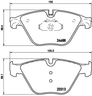 On Fren Balatasi Bmw F10 F11 F12 F13 F06 530 | BREMBO P06074 | OEM 34116775314 34116775314 34116850885 34116850885