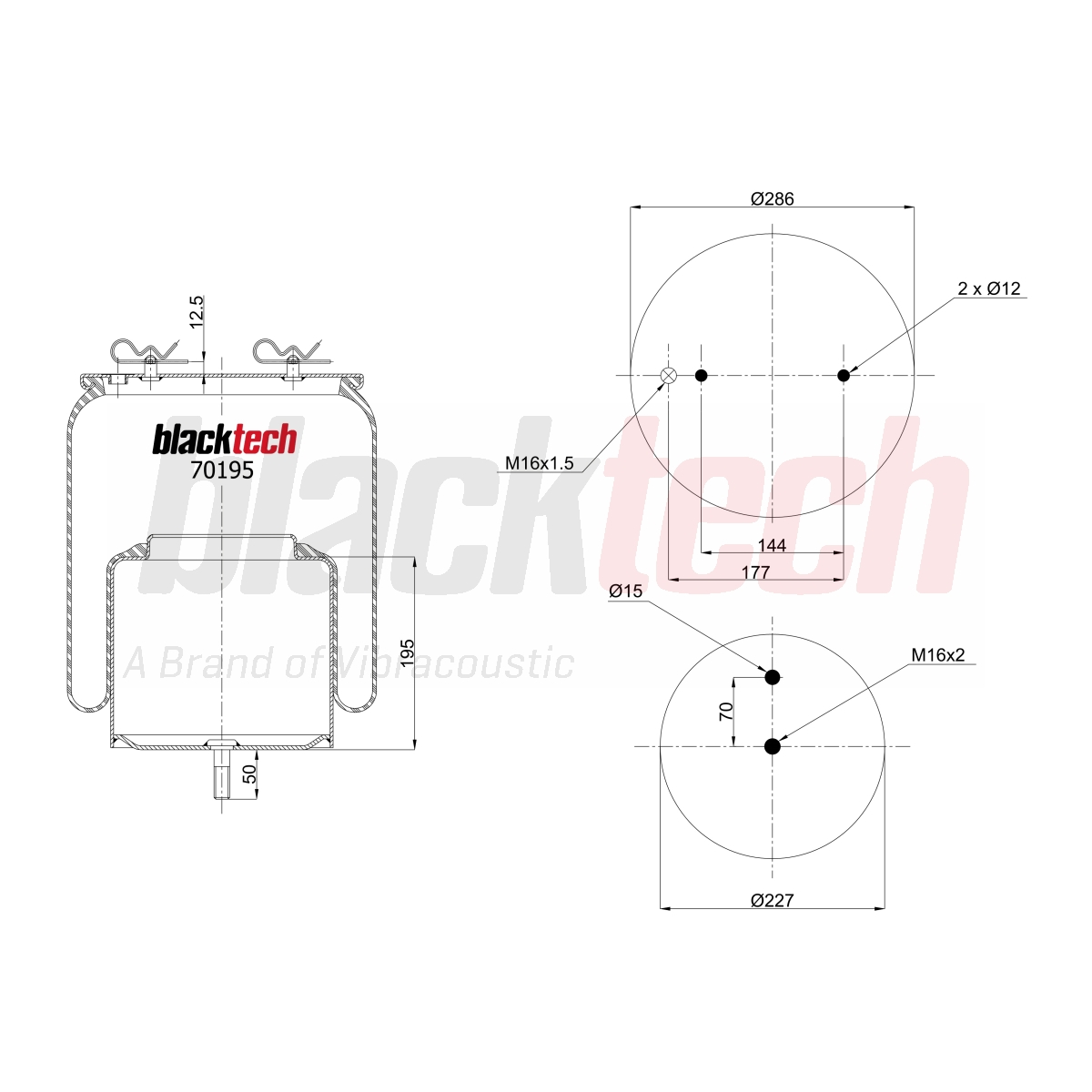 Körük Komple Metal Pistonlu | OEM 1510195