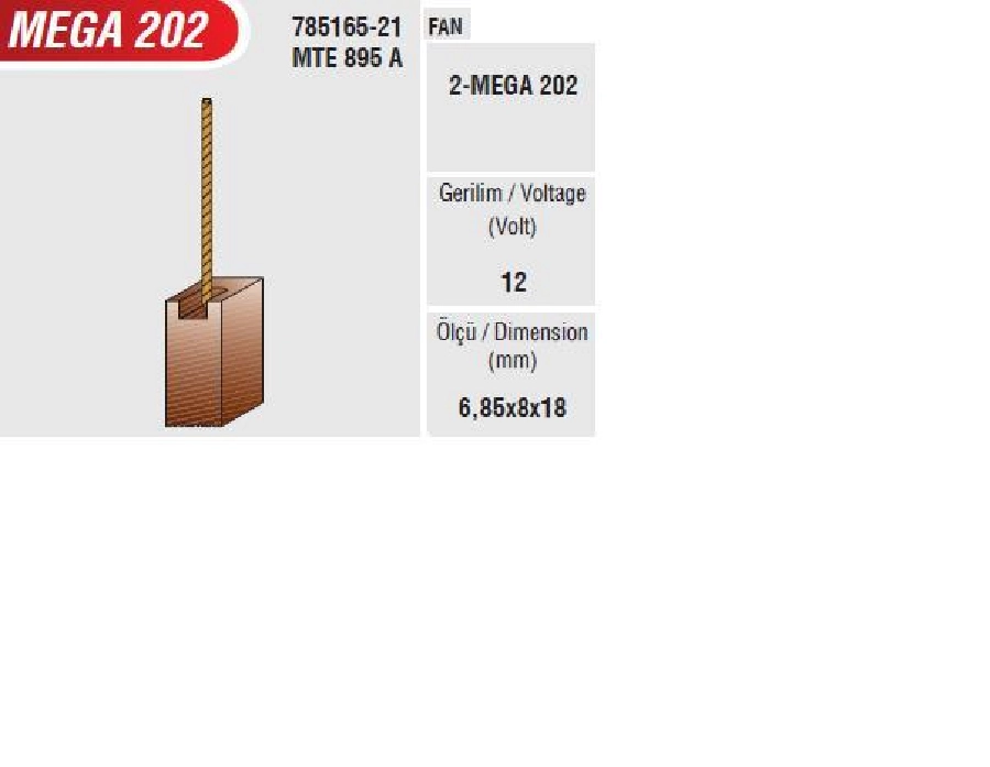 Fan Kömürü Mako Tip | OEM MEGA202