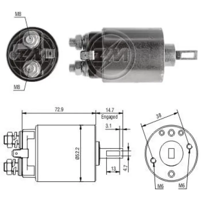 Mars Otomatigi 12V Honda Civic Isuzu Pick Up | ZM 0683 | OEM 23343C0600 31204634670 31204634671