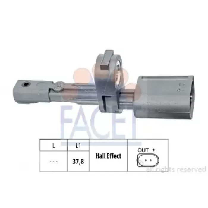 Devir Sensoru Arka Caddy 11>20 Crafter 17> Golf 7 Octavia 13>17 Passat Superb 15> Tiguan Touran 16> A3 13>20 Q2 17> Leon 13>16 | FACET 21.0134 | OEM WHT003864A WHT003864B WHT003864C