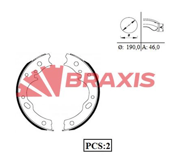 El Fren Balatasi NPR66 NPR59 NPR71 NPR75 Nlr Nnr Otobus Canter FE659 Fuso FE859 (K 4443) | BRAXIS AC0067 | OEM MC894263 MC894263 897020250251 897020250051 897020250251 897020250051