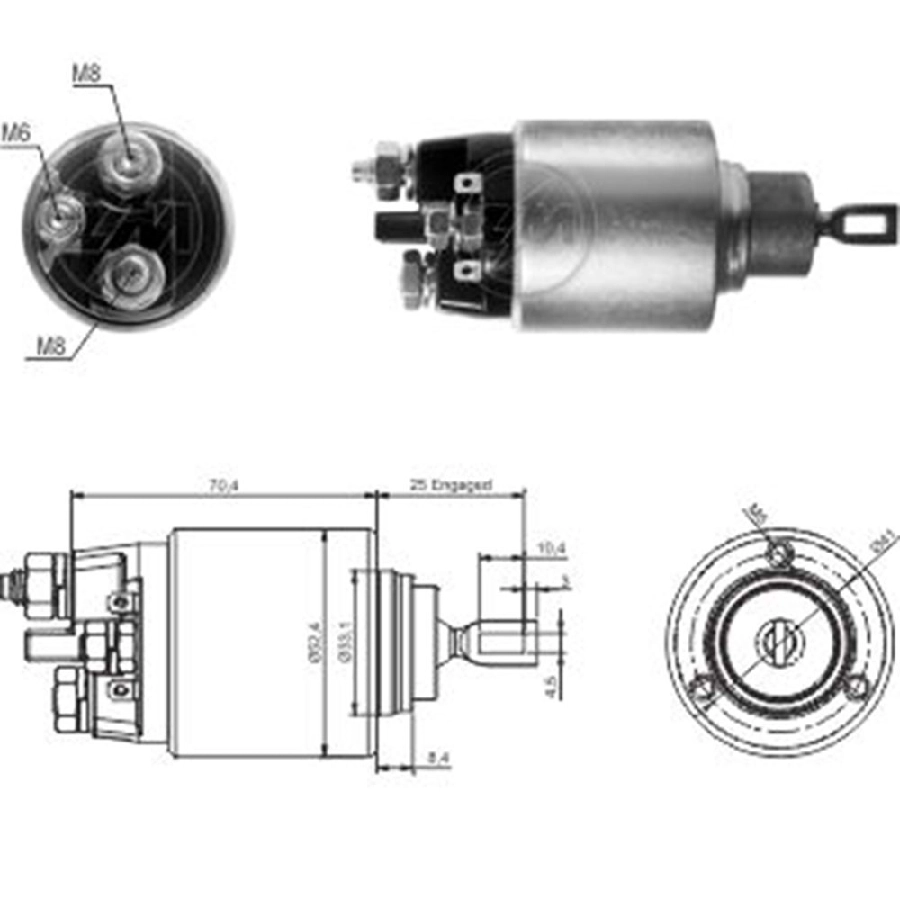 Marş Otom. 12V Mercedes-Benz 180-200-230-250-Sprinter | OEM ZM-5381