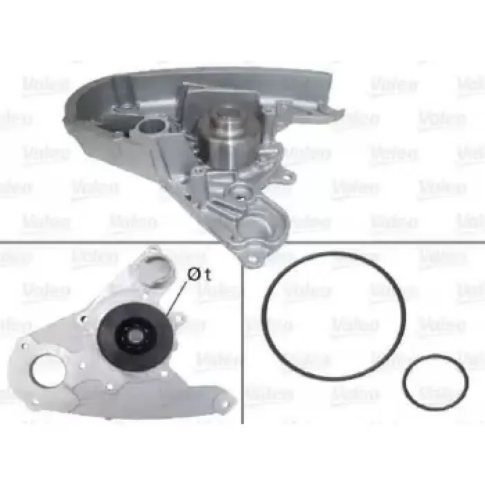 Devirdaim Su Pompasi Ducato Iveco Daily III C13 F1A 2.3JTD Karsan J10 EURO4 02> Jest EURO5 | VALEO 506864 | OEM 504033770 504033770 5802102046 K121602 5802102046 K121602