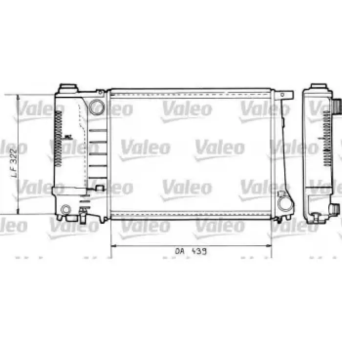Motor Su Radyatoru Bmw E30 E36 M30 M43 M44 M52 M20 M50 | VALEO 730365 | OEM 17111712982