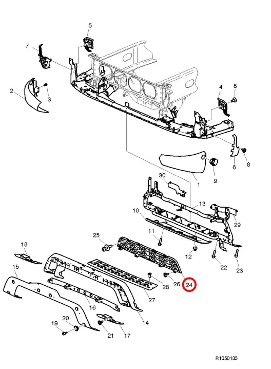 Tampon Izgarası Alt Volvo Fmx | OEM 82333752