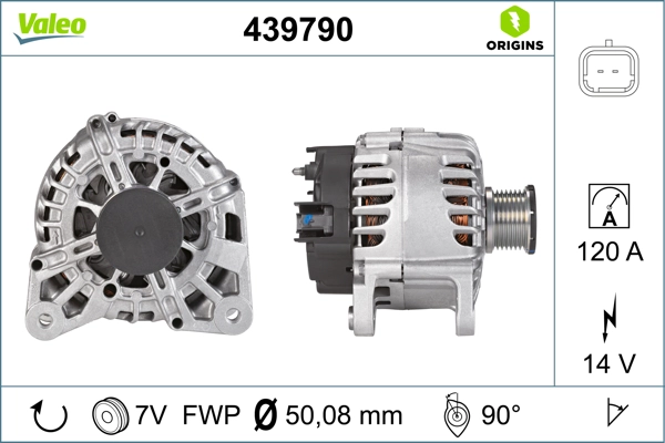 Alternator 12V Duster 2,0 | VALEO 439790 | OEM 231000091R 231000091R 231007562R 231007562R