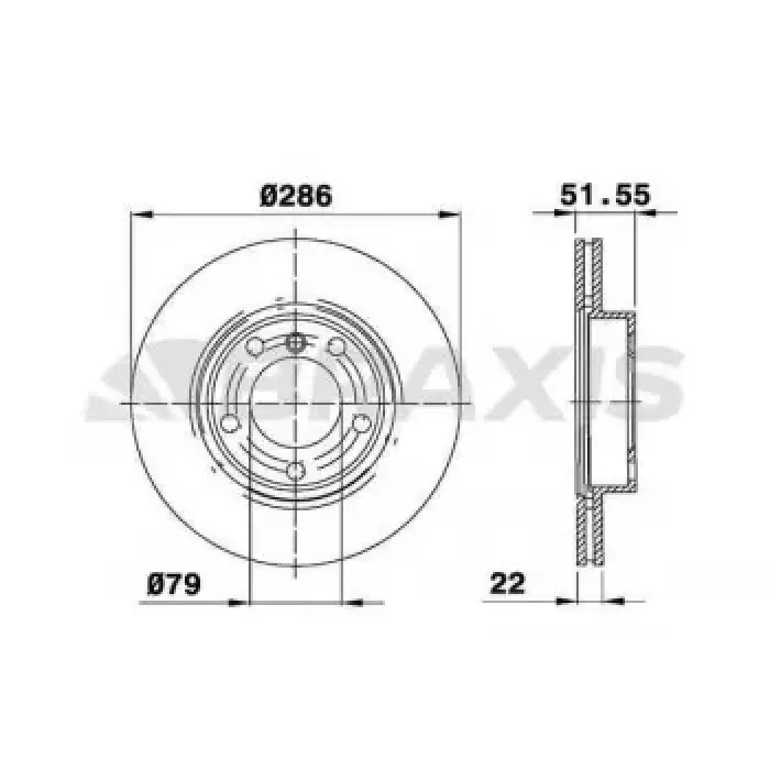 Fren Diski On Havali Bmw E36 E46 | BRAXIS AE0059 | OEM 34116864060
