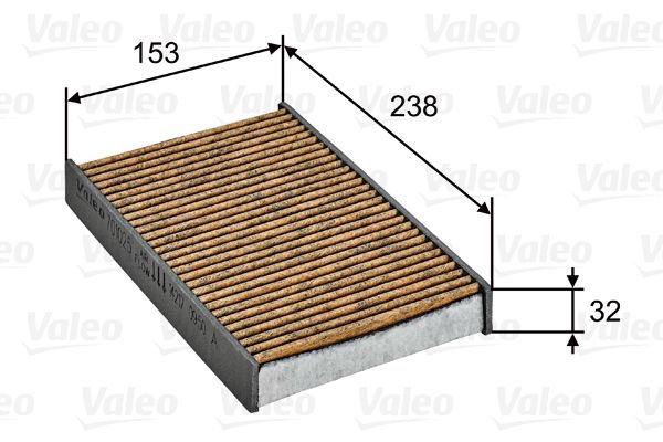 Polen Filtresi Juke 11>13 Fluence 10> | VALEO 701025 | OEM 272774936R-272772100R-2727700A26