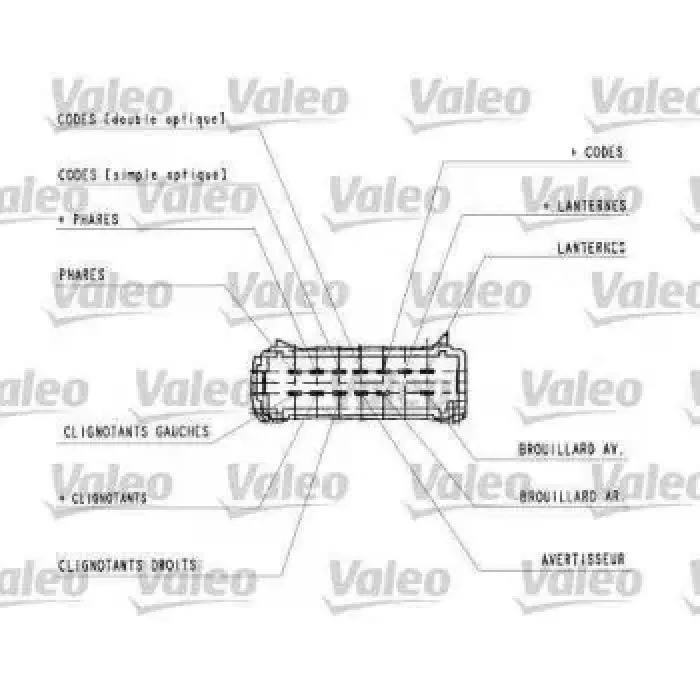 Far+Sinyal ve Arka Sis Kumanda Kolu Megane I 1,4I / 1,6I / 2,0 / 1,9 96> | VALEO 251438 | OEM 7701053057 7701053057 7701044278-7701045864 7701044278-7701045864