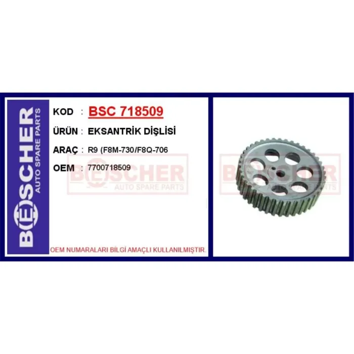 Eksantrik Dislisi F8M-F8Q R9-19- Flash | BSC 718509 | OEM 7700718509