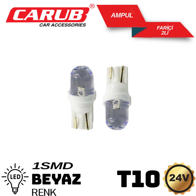 Carub Dipsiz Ampül 24V LED Beyaz