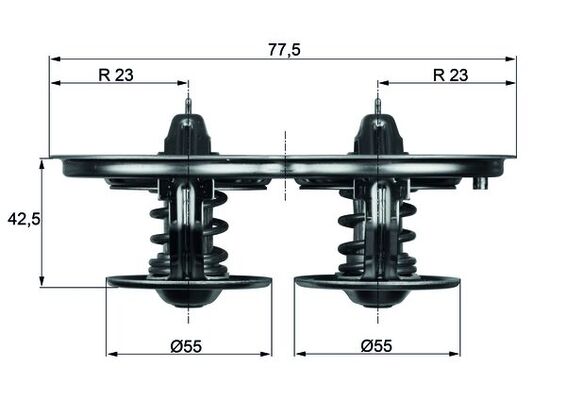 Termostat 80°C (Buyuk Kafa) Scania | MAHLE TX3280D | OEM 1347594 1404925