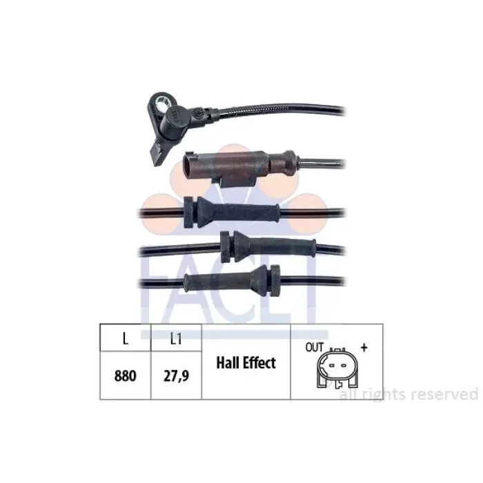 Devir Sensoru Fiat Stilo / Bravo 1.9 Jtd 01> | FACET 21.0163 | OEM 51792166