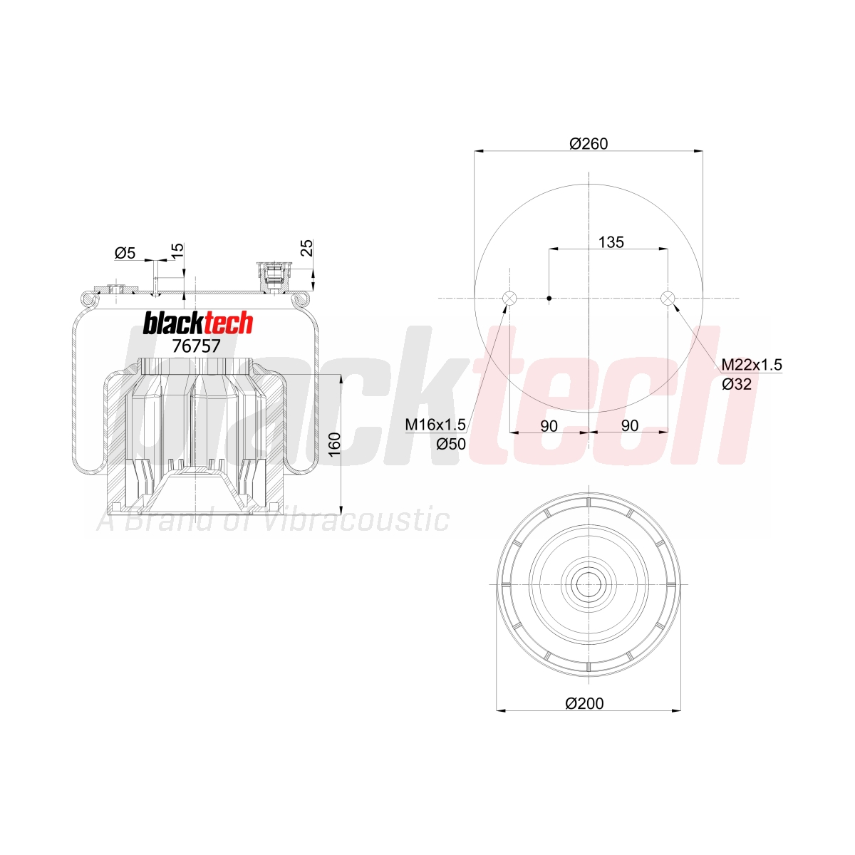 Körük Komple Plastik Pistonlu (6122NP47) | OEM A9603200157