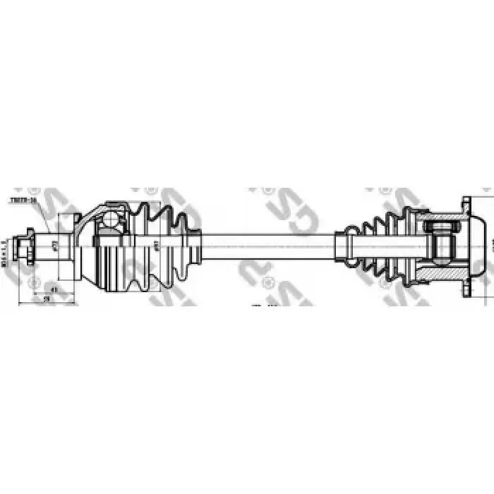On Aks Sol Amf Atd Bnv Fabia Polo Roomster 02>10 | GSP 261098 | OEM 6Q0407271BE 6Q0407271BS 6Q0407271DE