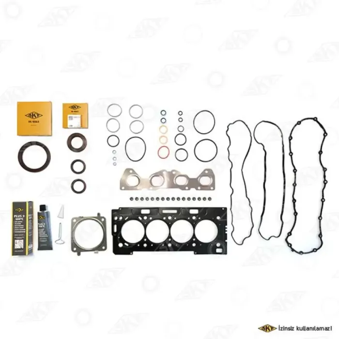 Motor Takim Contasi (Alt / Ust Full) / (78,50MM) Subap Lastikli S,K,C Dahil P206 P207 P307 P308 Partner 2 Berlingo 2 C2 C3 C3 2 P1007 P405 Ym Xsara TU5JP4 (1,6 16V) | SKT 4C-036-10 | OEM