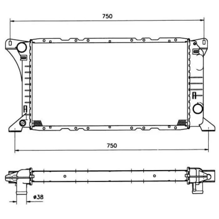 Motor Su Radyatoru Transit 2,5 D 86>91 Manuel | NRF 506212 | OEM 1641903 6160274 86VB8005EB