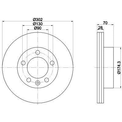 On Fren Disk Aynasi Havali Master 3 Iiv Movano B Navara 14> NV400 10> | MANDO MBC035243 | OEM 8200688880