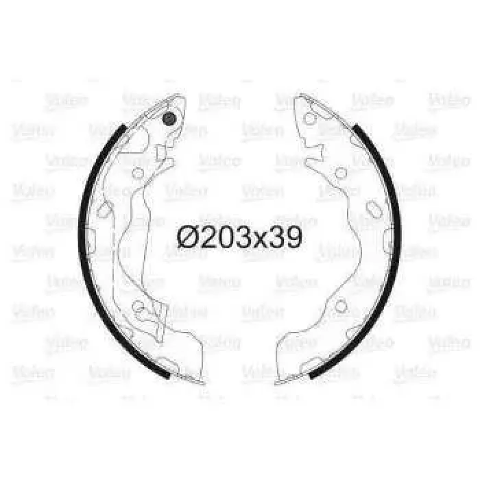 Arka Fren Balatasi Pabuc Kampana Hyundai Accent 1.5 CRDI Matrix 1.5 CRDI 2002-2005 | VALEO 564034 | OEM 5830517A00 5830517A00 5830529A00 5830529A00