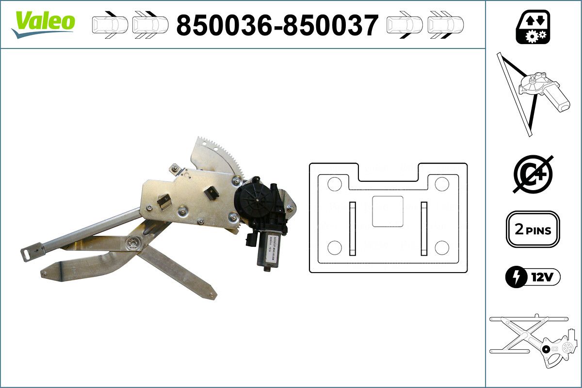 Cam Krikosu Sol On Motorsuz Bmw E36 91> | VALEO 850036 | OEM 51331977609