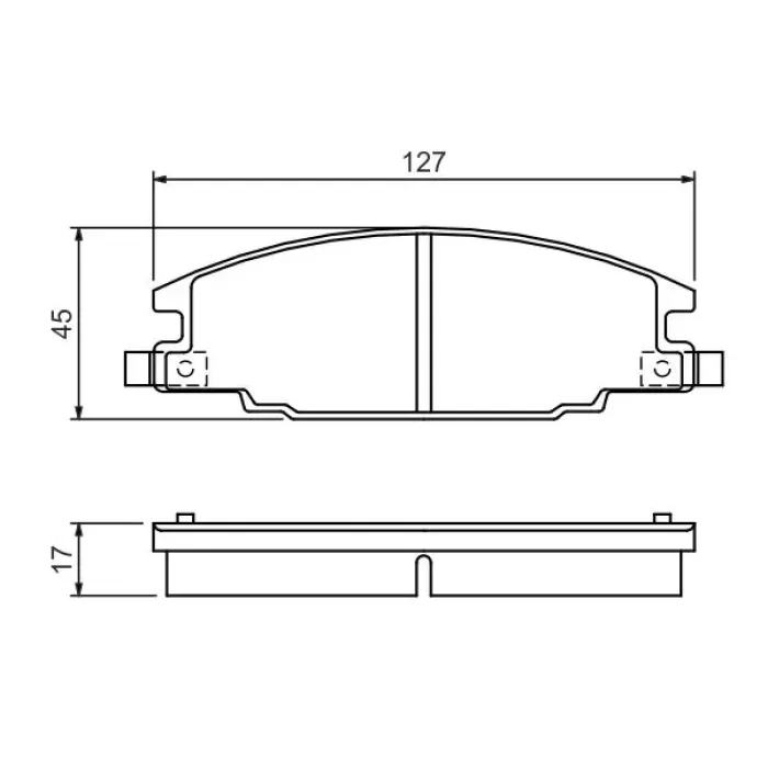 On Fren Disk Balata Isuzu TFR24 TFR54 Tfs Frontera A 2.4I / 2.3TD | BOSCH 0986460960 | OEM 1605825 1605825 1605916 1605931 1605916 1605931
