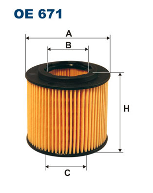 Yag Filtresi Polo 02>09 Fox 05> Touran / Cordoba 02> Toledo 02> Ibiza IV V 02> / Fabia 02>09 | FILTRON OE 671 | OEM 03D115466A 03D115466A 03D198819 03D198819A 03D198819 03D198819A