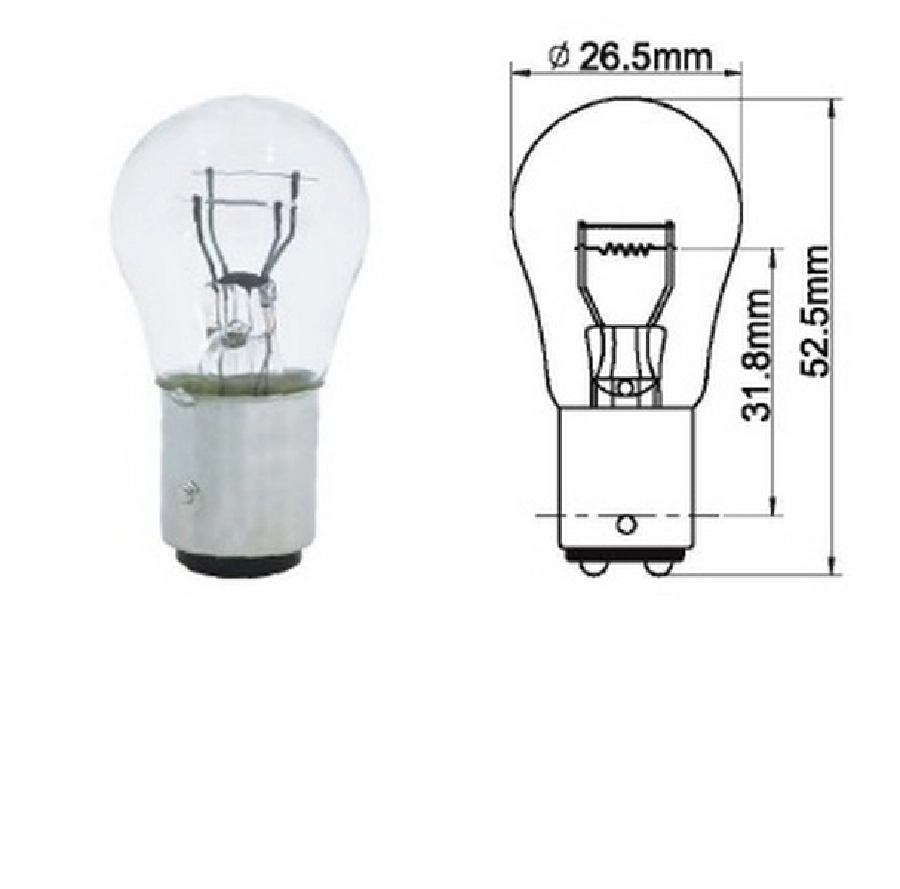 Ampul - 1176 21, 5W 12V Düz Tırnak | OEM A2547