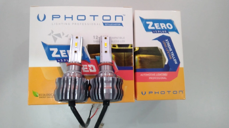 LED Far Ampulü Zero H3 Xtreme Yellow + 3 Plus Fansız LED 12V-24V | OEM ZR3723XY